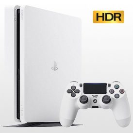 تصویر پلی استیشن 4 اسلیم تک دسته 500 گیگ سفید PS4 Slim 500GB-R2