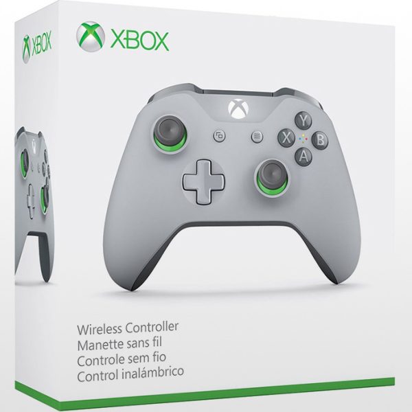 25 دسته ایکس باکس وان Xbox One Wireless Controller - Grey/Green