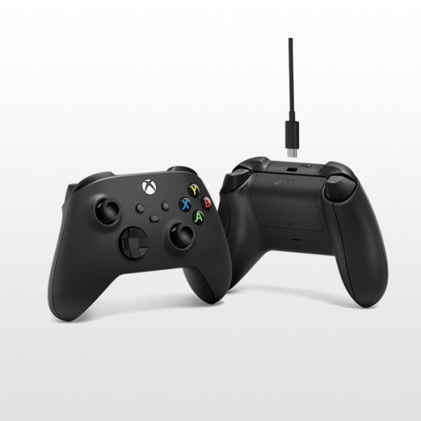 دسته ایکس باکس به همراه کابل Wireless Controller Series with USB-C Cable-Carbon Black/USB-C - Image 2