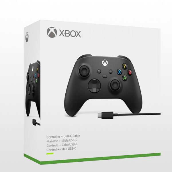دسته ایکس باکس به همراهUSB-C کابل Wireless Controller Series with USB-C Cable - Carbon Black