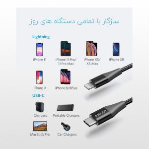 کابل تبدیل USB-C به لایتنینگ انکر A8652 - Image 2