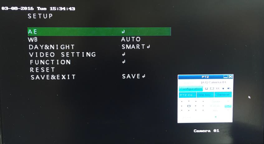 Full Screen PTZ Controller