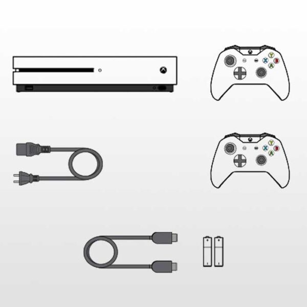تصویر Xbox One S 1TB-With Two Controllers