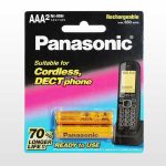 باتری نیم قلمی شارژی ۶۵۰mAh دو تایی Panasonic