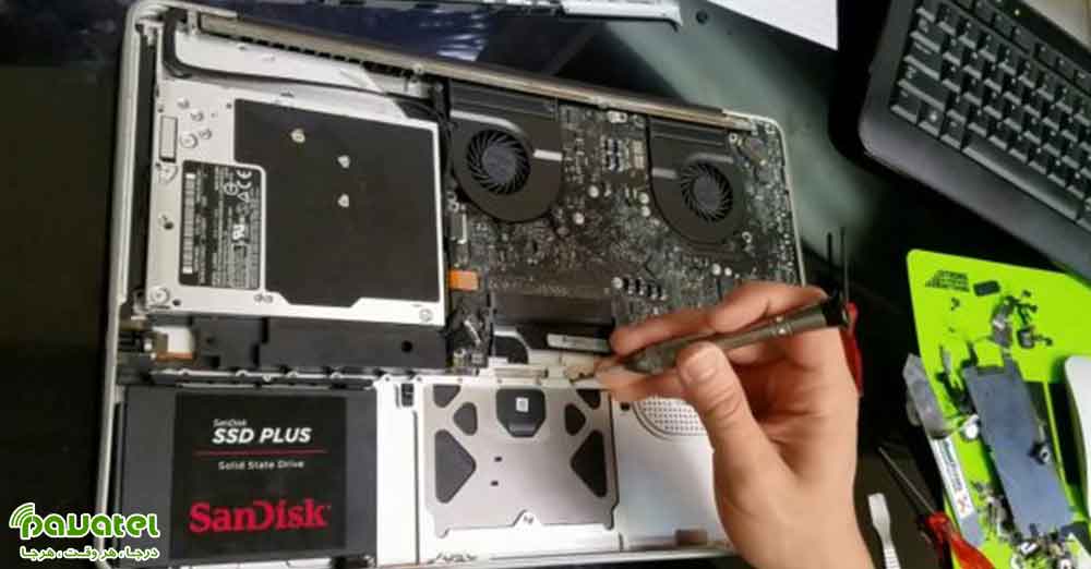 تعویض هارد دیسک لپ تاپ با SSD