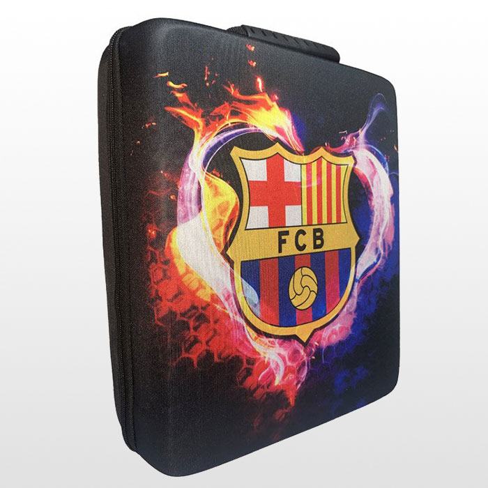 کیف ضد ضربه پلی استیشن ۴ پرو طرح FC Barcelona فروشگاه اینترنتی پایاتل