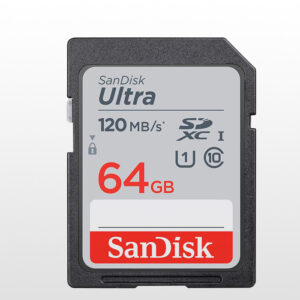 کارت حافظه سندیسک Sandisk SD 64GB 120MB/S Ultra SDHC UHS-I