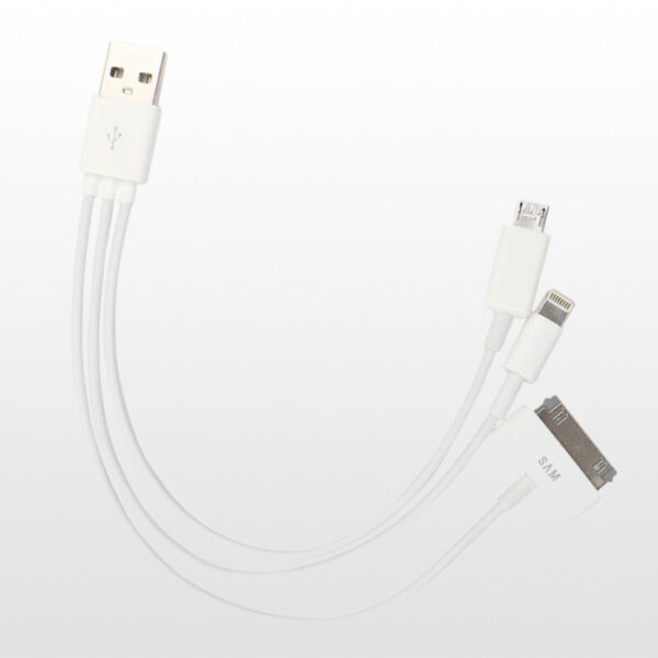 کابل تبدیل USB به MicroUSB/لایتنینگ/P1000