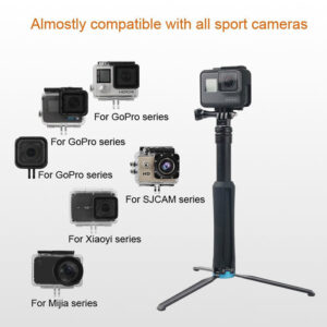 مونوپاد 80 سانتی متر مناسب برای دوربین های ورزشی گوپرو