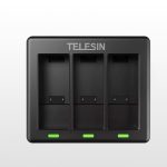 شارژر باتری 3 کاناله تلسین مخصوص گوپرو 9 و 10 (TELESIN Charger With Battery Used For GoPro 10 / GoPro 9)
