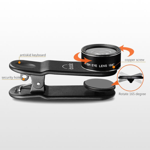 کیت لنز موبایل ایبولو Iboolo 8-in-1 Mobile Lens Kit
