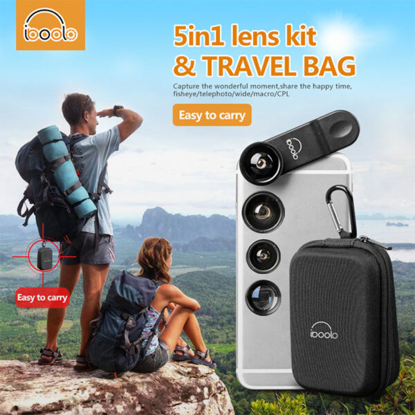 قیمت کیت لنزی ۵ تایی IBOOLO 5-in-1 Lens Kit
