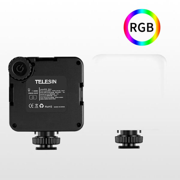قیمت و خرید مینی ویدئولایت پرتابل تلسین TELESIN Mini RGB LED