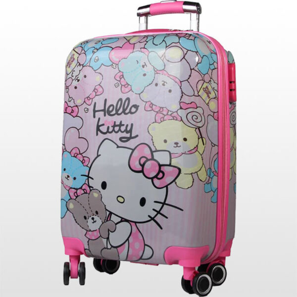 قیمت و خرید چمدان بچگانه کابین سایز طرح هلو کیتی