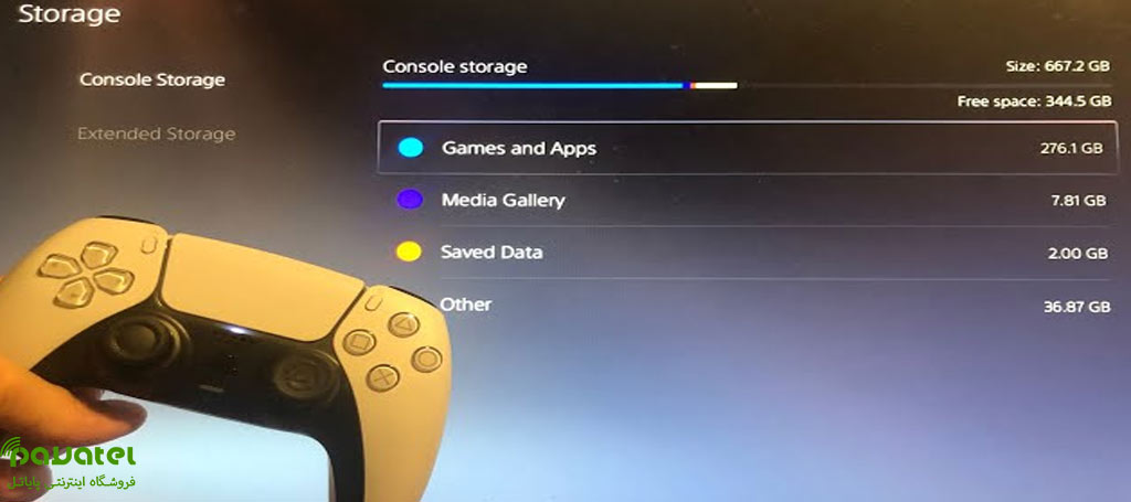 نحوه افزایش فضای ذخیره‌سازی پلی‌استیشن 5 در پایاتل